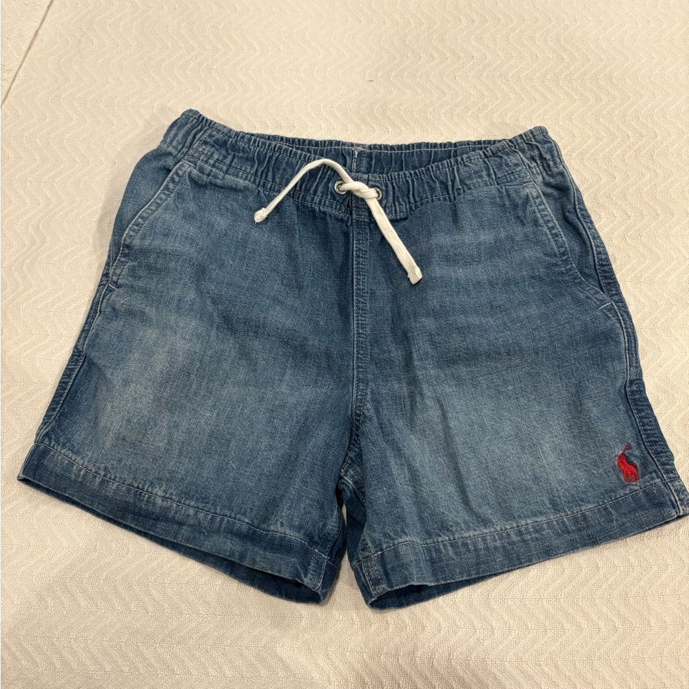 Polo by Ralph Lauren Blue Denim Jean Shorts Size 12 Boys New With Out Tags